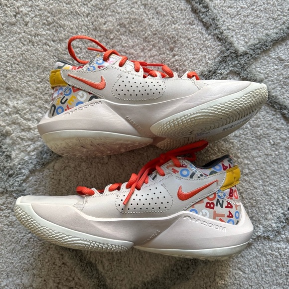 NIKE FREAK 2 MVP ALPHABET Sneakers air zoom shoes white orange YOUTH 5 - Picture 3 of 12